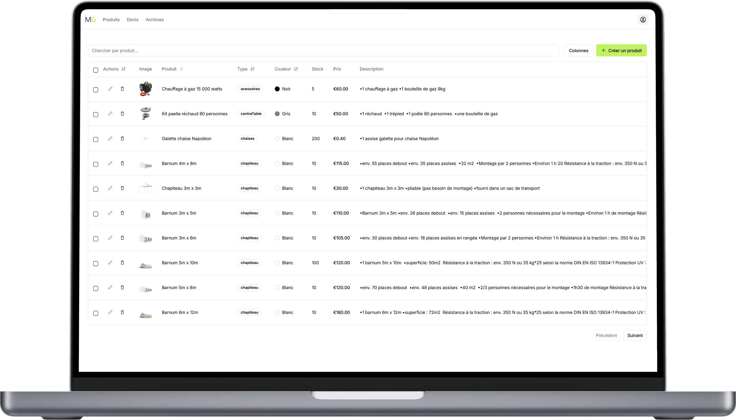 MGE Dashboard mac preview